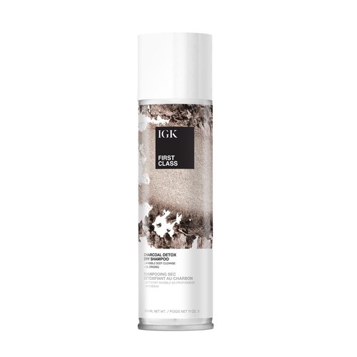 IGK FIRST CLASS Detoxifying Charcoal Shampoo Jumbo Size | Deep-Cleansing, Oil-Absorbing Clarifying Shampoo for Scalp Reset & Volume | 11 oz