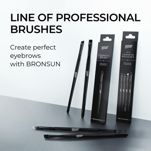 Angled Cosmetic Brush Mini BRONSUN, 1 pc.