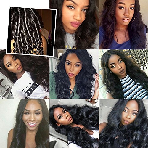 6A Grade Brazilian Virgin Body Wave Hair 3 Bundles 14" 16" 18" Natural Color 100% Unprocessed Brazilian Virgin Human Hair Extension Body Wave