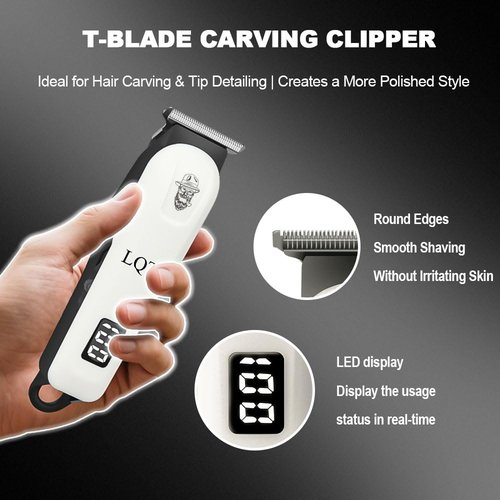LQT Hair Clippers for Men, Professional Barber Clippers and Trimmer Set, Mens Cordless Clipper, 3 pcs setHair Cutting Kit for Men