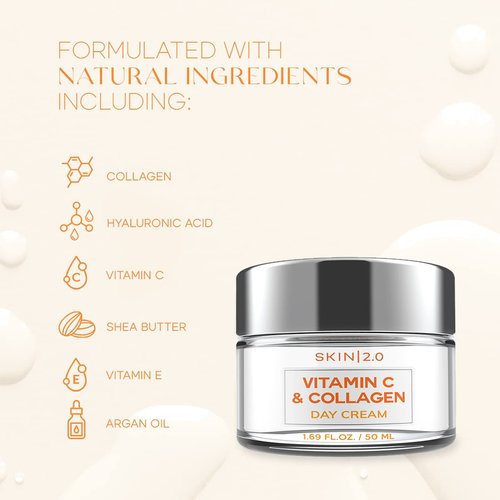 Skin 2.0 Vitamin C and Collagen Beauty Value Set - Serum, Moisturizer & Face Sheet Masks