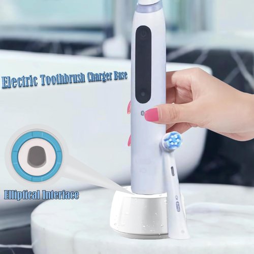 Electric Toothbrush Charger Base, BENACES Toothbrush Charger Dock, Replacement Inductive Charging Base Stand for Braun Oral-B Genius 9000, 8000, Pro Series & More