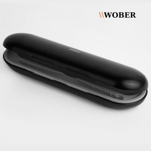 wober Oral-B Pro 1000 Plastic Travel Case, Compatible with Oral-B Pro 1000/1500/2000/3000/3500/Vitality Electric Toothbrush Only, Hard Protective Cover, Portable Toothbrush Holder (Black wihtout bag)
