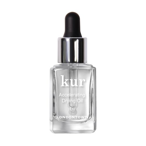 LONDONTOWN Accelerating Drying Oil, Quick Dry Polish Drying Drops with Botanical Oils & Vitamin B5, Reduces Smudges, Adds Shine & Hydration, Easy to Use for Speedy Manicures, 0.4 Fl Oz