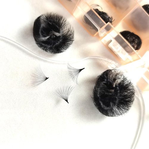 Generic Veritee 1000 Fans 25D Handmade Lash Extensions by Pinching Mix 9-16mm Cashmere Velvet Premade Eyelash Extensions Silk Promade Loose fans, black