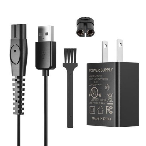 Xxszhy 5V Fast Charger Fit for Philips Norelco One Blade QP2724 QP2834 QP1324 QP4631 QP6542 QP6552 QP4530 QP1924 MG7910 MG5910 MG9510 MG9525 Fit for Phillips One Blade Trimmer Electric Shaver Razor
