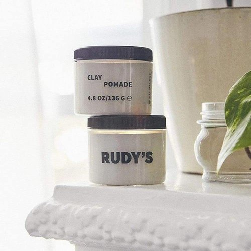 RUDY's Clay Pomade | Strong Hold Texturizer with Matte Finish - Natural Ingredients, Paraben Free - for All Hair Types for Men & Women (4.8 oz)