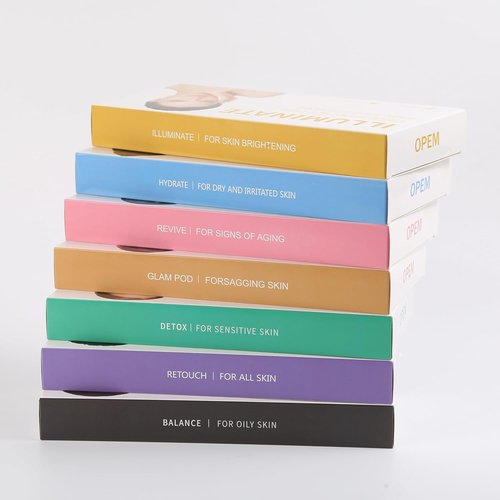 Elitzia CO₂ Facial Kit - 6 Sets Per Box for CO₂ Oxygen Facial Machine Improve Skin Tone ETDGEL6 (Illuminate Type)