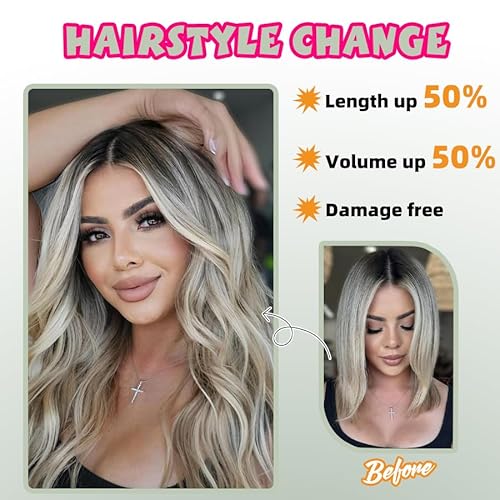 Straight Clip in Hair Extensions Real Human Hair, 7Pcs 12 Inch 80g Red Invisible Natural Soft Remy Human Hair Extension Clip ins, Double Weft Hair Extensions Real Human Hair for Women