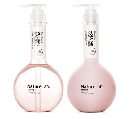 NatureLab.TOKYO Perfect Volume Shampoo & Conditioner Duo - Weightless Frizz Control for Smoother, Healthier Hair and Scalp I 11.5 FL OZ Each | $38 VALUE