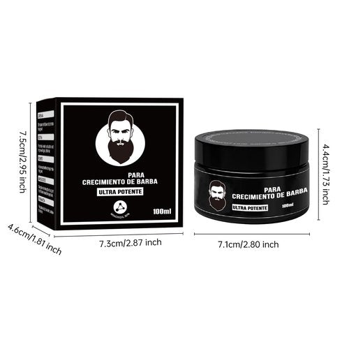 New Apolo Para Barba, Apolo Ultra Potente Estimulante De Barba, Balsamo Para Crecimiento De Barba Para Hombre,Beard Balm for Men's Beard Growth, Moisturizes & Strengthens 100 ml / 3.5 oz (2PC)