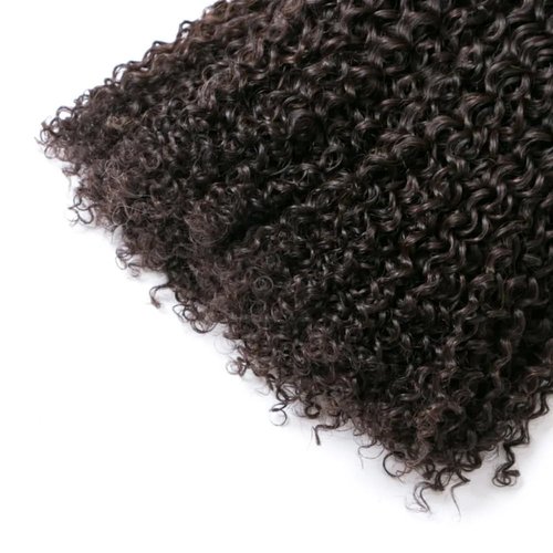Kinky Curly Human Hair Bundles Afro Curly Bundles Natural Black 16 16 16 Inch Double Weft Unprocessed Remy Hair Extensions Healthy And Soft Daily Wear