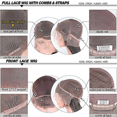 JYZ Full Lace Human Hair Wigs Burmese Wet Curly Hair 150% Density Raw Human Hair Full Lace Wigs Human Raw Hair Plucked Bleached Knots with Baby Hair 12 Inch Free Part