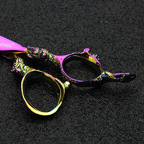 6" Professional Hairdressing Scissors Set, Hair Clipper/Household Stainless Steel Hair Clipper (6" Color Set)