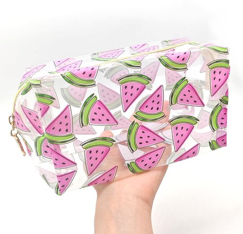 Small Cosmetic Bag Clear Makeup Bag Travel Make Up Organizer Case Women Printed Waterproof Toiletry Bag Square Pouch for Transparen Purse for Cute Pouch