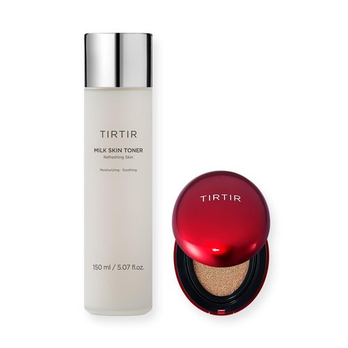 TIRTIR Milk Skin Toner 5.07 fl.oz. + Mask Fit Red Cushion #23N Sand