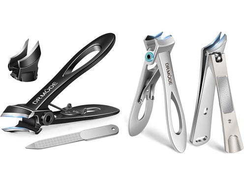 Toenail Clippers for Thick Toenails for Seniors, Large Toe Nail Clippers for Men Thick Ingrown Nails with Wide Jaw Opening, Heavy Duty Upgraded Slanted Curved Finger Nail Clippers Adult Nail Cutter
