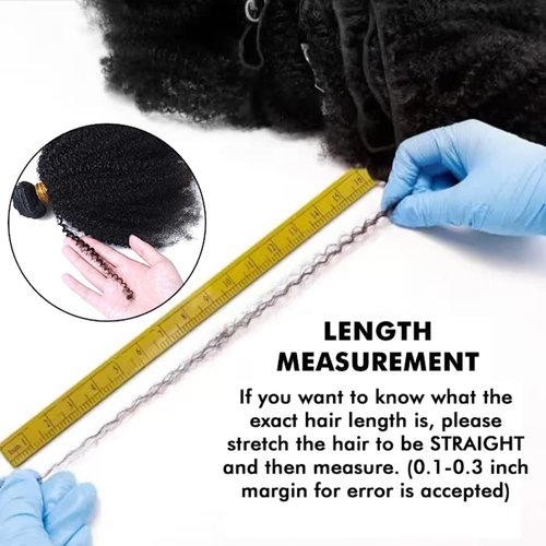 Mongolian Afro Kinky Curly Human Hair 3 Bundles (8 8 8 Inch) Afro Curly Weave Hair Extensions for Black Women Unprocessed Virgin Hair Afro Kinky Human Hair Bundles Natural Color