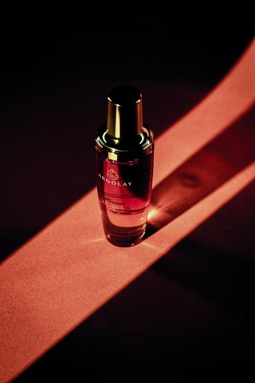 Argolay Moroccan Argan Oil Elixir, Lightweight, Nourishing & Vitamin-Rich, with Cold-Pressed Argan & Linseed Oils, for Shine, Frizz Control & Heat Protection, in a Premium Glass Bottle,100 mL (3.4 oz)