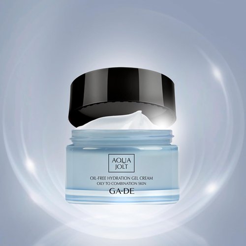 GA-DE Aqua Jolt Oil-Free Hydration Gel Cream - Oily to Combination Skin - Face Cream for Healthy-Looking Skin - Infused with Hyaluronic Acid - 1.7 oz