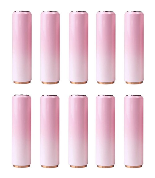 3.5ML Gradient Pink Lipstick Tubes - Cherry Blossom Pink Empty Plastic Lip Balm Container - Round Refillable for DIY Homemade Lipstick, 10 Pack