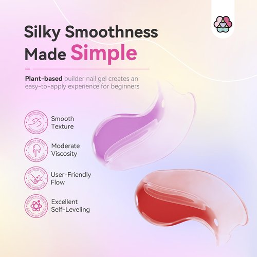SAVILAND Builder Nail Gel 24 Colors: Castor Oil & Vitamin E Builder in a Bottle Translucent Color Hard Gel for Nails Strengthener Extension Care Repair Home Salon Professionals