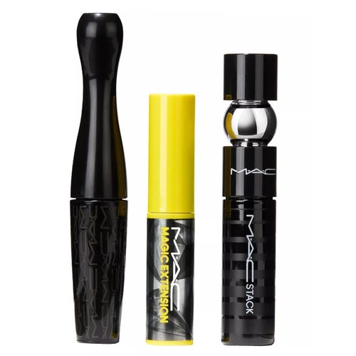 M.A.C Cosmetics Lash Bash Mini Mascara Trio - MACStack, Magic Extension, Extreme Dimension 3D Black - Travel Size