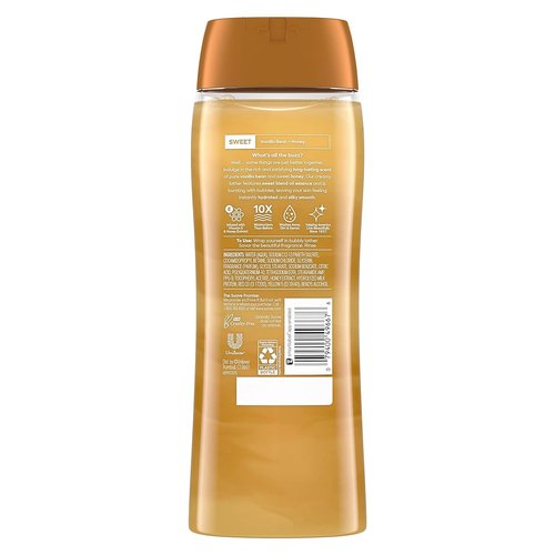 Suave Moisturizing Body Wash, with Milk & Honey and Vitamin E Extract & Moisturizing Body Wash, with Ocean Breeze Scent and Vitamin E Extract, No Parabens, No Phtahaltes, 18 Oz Pack of 6