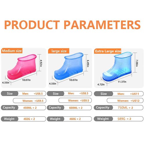 Luxmars Massage Foot Bath Shoes, Foot Soaking Bath Basin, Portable Hook-Type Foot Soaking Tub, Movable Pedicure Foot Tub for Thermal Massage to Promote Blood Circulation