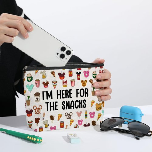 Cartoon Mouse Makeup Bag Cosmetic Bag Zipper Pouch Funny Cute Mouse Themed Gifts Animal Lover Gifts Friendship International Nurses Day Birthday Gift for Women Girl Sister Friend Bestie