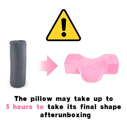 Beauty Salon Lashing Pillow,Comfortable Velvet Memory Foam Eyelash Extension Pillow,Ergonomic Neck Pillow,Protect The Neck When Used for Lash Extension Grafting Make Up