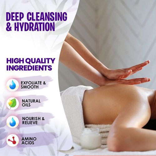 SPA REDI - Body and Foot Cream Mask, Lavender and Wildflower, 128 Oz - Pedicure Massage for Tired Feet and Body, Hydrating, Fresh Skin - Infused with Hyaluronic Acid, Amino Acids, Panthenol