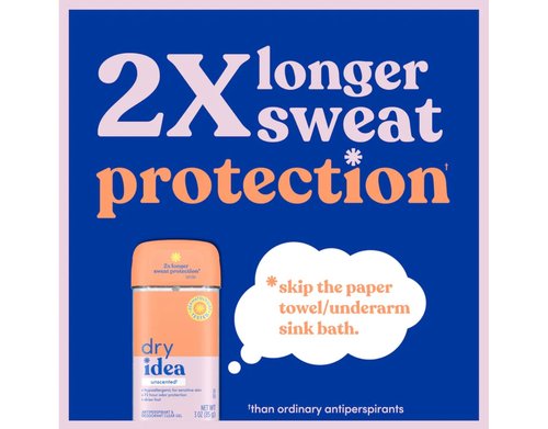 Dry Idea Clear Gel Anti-Perspirant & Deodorant, Advanced Dry, Unscented Hypo-Allergenic, 3.0 Ounce Tubes Packaging May Vary (Pack of 4)