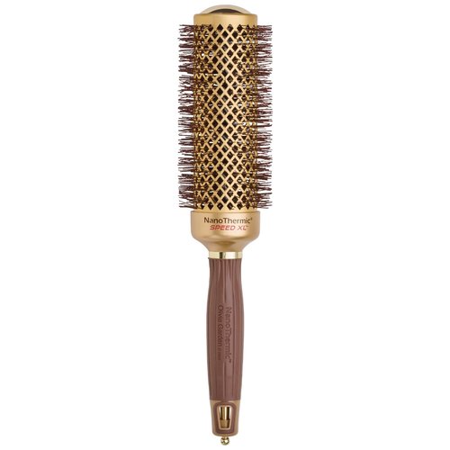 Olivia Garden NanoThermic Ceramic + Ion Speed XL Round Thermal Hair Brush - Not Electrical - Professional Blowout Brush for Normal to Thick Hair - 1 3/4"-Diameter Barrel - NTXL-44