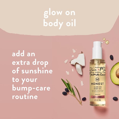 The Honest Company Mama Body and Belly Bump Love Bundle Moisturizing Plant Based Oil Stretch Mark Butter Cream