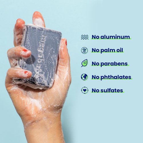 Megababe Underarm Bar Soap - Space Bar | With Detoxifying Charcoal for Odor Control | 4.5 oz - 3 Pack
