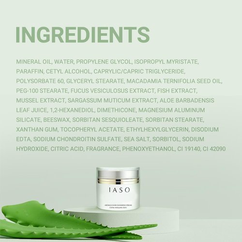 IASO Aroma Clear Cleansing Cream | Cleansing Cream, Deep Cleansing, Remove Heavy Makeup and Impurities, Hydrated and Radiant, Korean Skin Care, 8.45 oz
