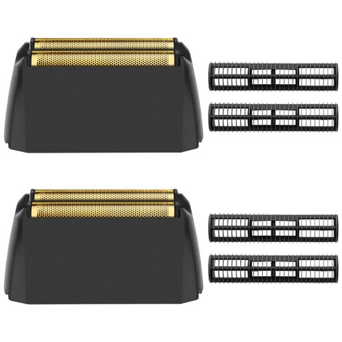 2Pack Shaver Replacement foil Compatible with wahl 5 Star Series Vanish Shaver 8173-700,Super Close Gold Foil & Cutter Bar Assembly Replacement - Compatible with wahl Vanish Replacement Foil, Black