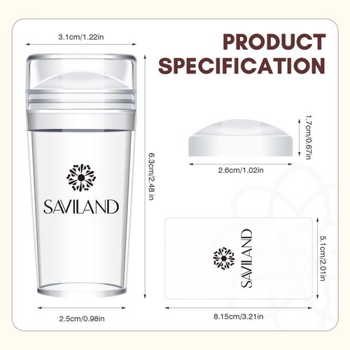 Saviland Nail Supplies with Practice Hand and 14PCS French Tip Nail Tool with Replaceable Stamper Head