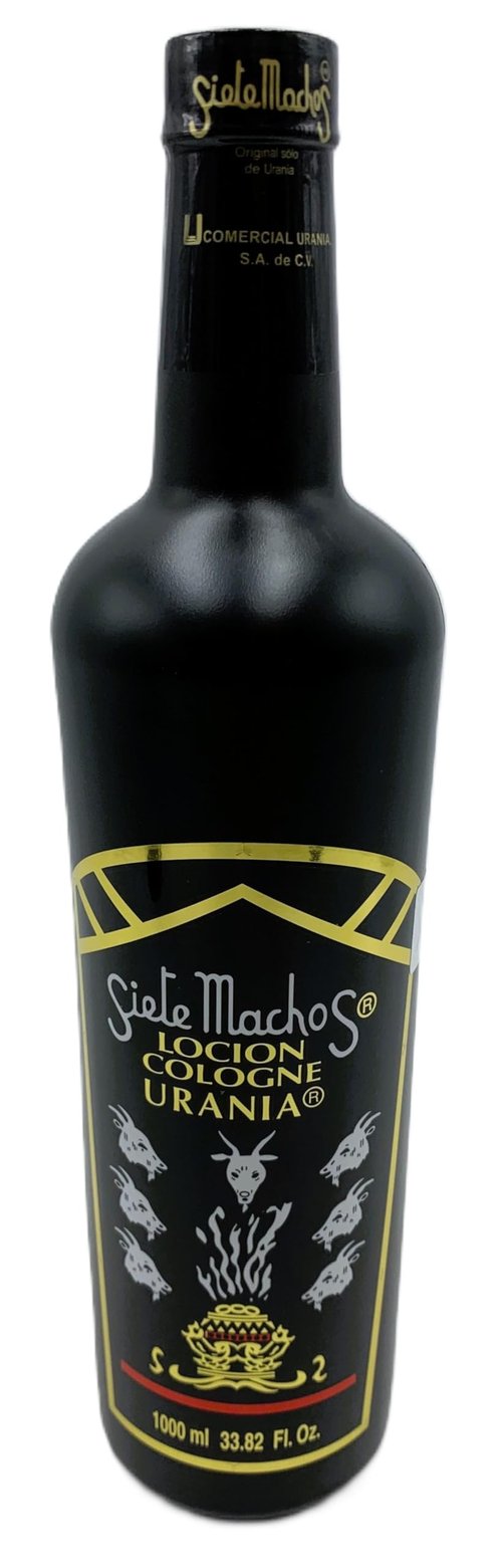 Siete Machos URANIA Original Cologne 33.82 oz. (1000ml) (1 Pack)