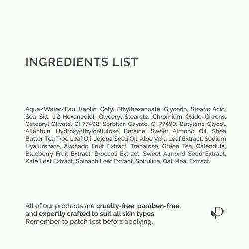 PLANTIFIQUE Korean Skincare Clay Mask – Hydrating Mud Mask with Avocado & Superfoods, Dermatologist-Tested for Face & Body – Vegan, 3.4 Oz/100ml (Pack of 2)