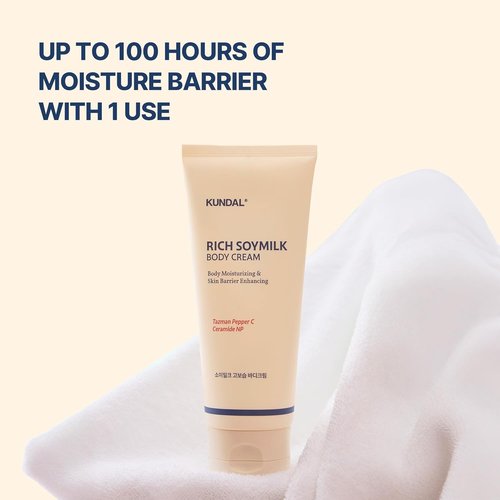 Mellow Vanilla Rich Soymilk Body Cream, Body Moisturizing & Skin Barrier Enhancing GIFT SET: 2x16.9 FL OZ+1.69 FL OZ (1050 ml)
