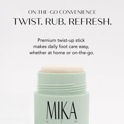 Mika Vie Luxury Moisturizing Foot Balm for Dry Cracked Feet, Urea Cream & Foot Moisturizer, It Softens & Exfoliates Skin and is Paraben and Phthalate Free