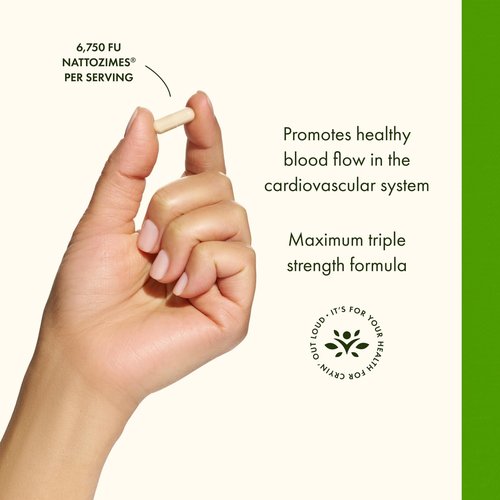 Swanson Triple-Strength Nattozimes 195 Milligrams/6750 Fu 60 Veg Capsules Enzyme