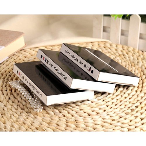 Atyhao Makeup Mirror - Polyethylene Mini Folding Pocket Laptop Computer Glass Mirror for Home and Notebook