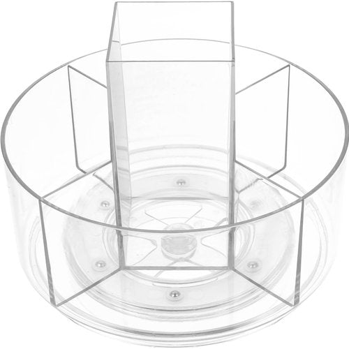 balacoo 360 Rotatable Desktop Cosmetics Rack Multi-Layer Makeup Organizer Storage Box for Vanity and Dresser Clear Cosmetic Display Holder
