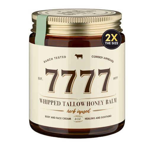Whipped Beef Tallow Honey Balm For Skin - 4 oz (Unscented/Herb-Infused) | 100% Grass- Fed Tallow, Manuka Honey & Jojoba Oil | All-Natural Face Moisturizer, Body Lotion & Skincare for All Skin Types