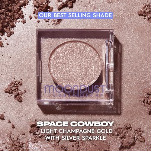 Urban Decay 24/7 Moondust Glitter Eyeshadow Single - Sparkly Eye Glitter Makeup, Long-lasting Wear, Highly Reflective Shimmer Finish, Luminous Wet Look Effect, Buildable Eye Shadow Topper - 0.06 Oz