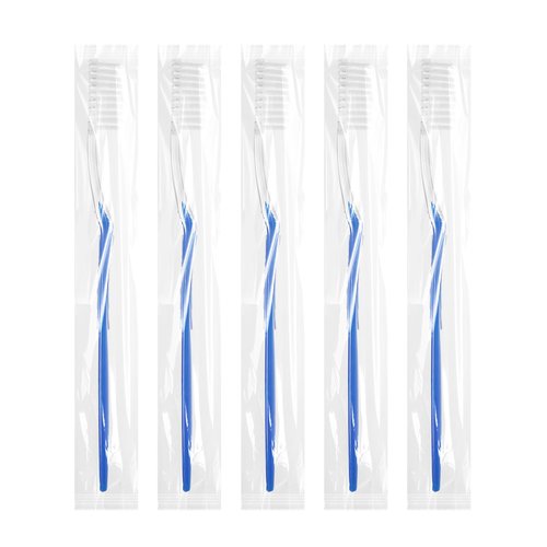 HQSLsund 200 pcs Prepasted Disposable Toothbrushes Bulk Individually Wrapped Pre Pasted Soft Bristle Tooth Brush Set Travel Toothbrushes for Homeless Gift Hotel Camping Travel