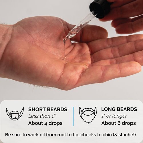 ZEUS Natural Beard Oil for Men, Premium Grooming Oil to Soften, Hydrate, Condition & Control Frizz in Beard and Mustache (Made in USA) Vanilla Rum